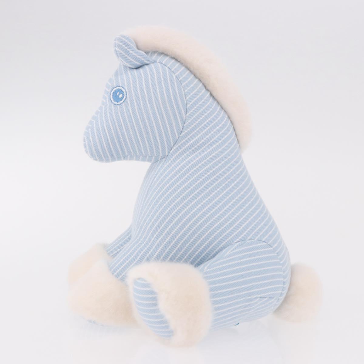 HERMES Baby Elmy Stuffed Cotton Light Blue Auth 190193M