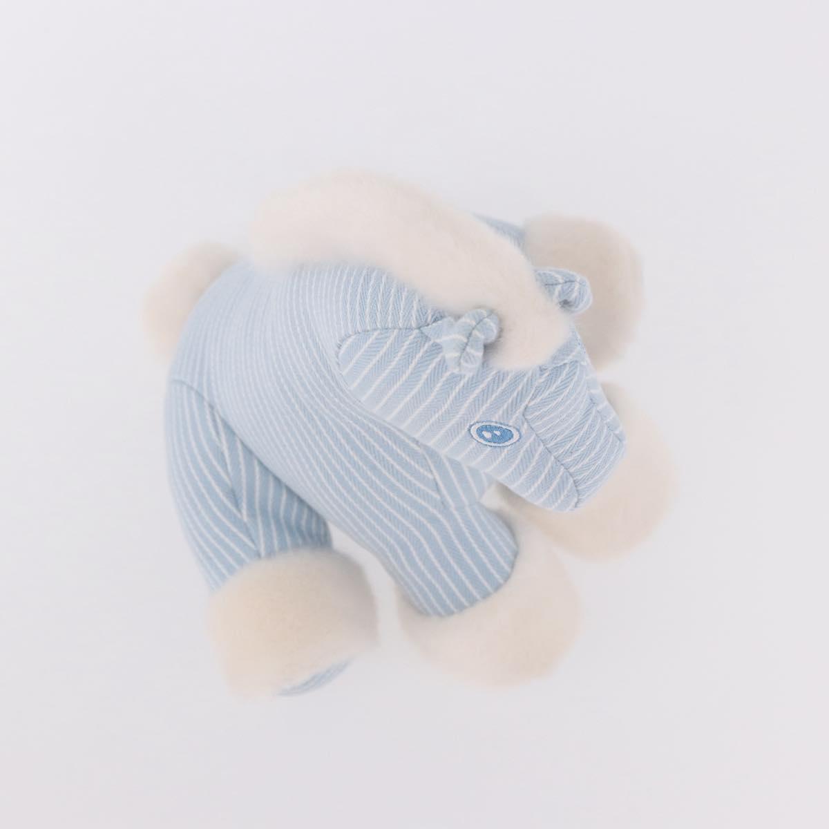 HERMES Baby Elmy Stuffed Cotton Light Blue Auth 190193M