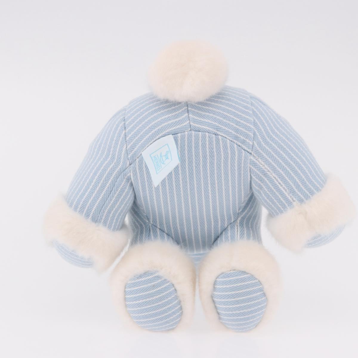 HERMES Baby Elmy Stuffed Cotton Light Blue Auth 190193M