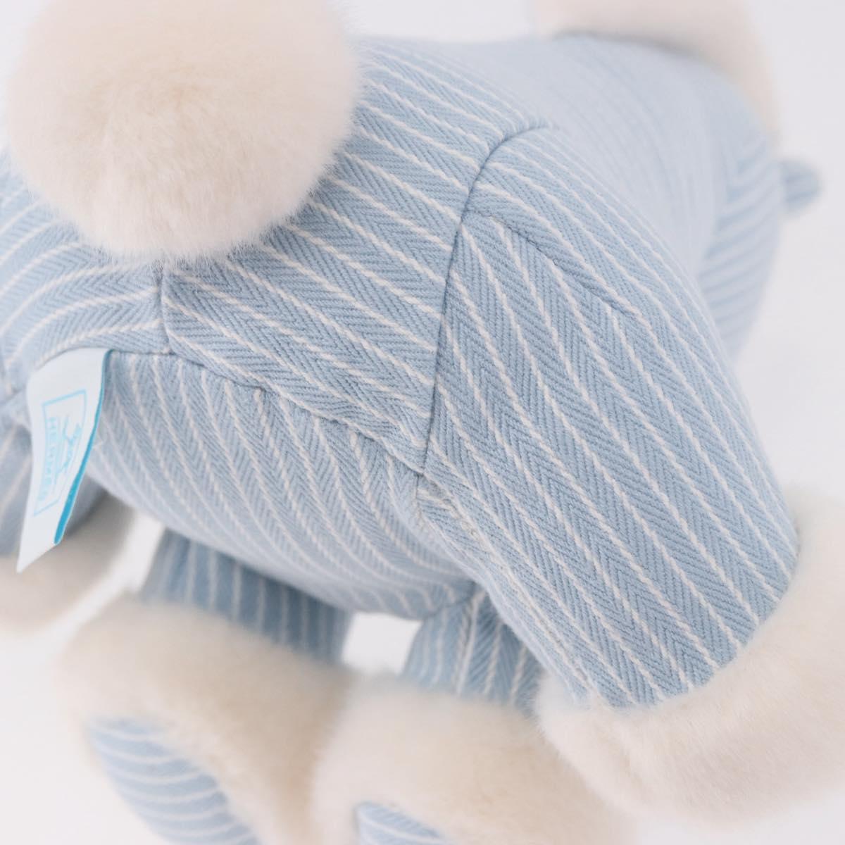 HERMES Baby Elmy Stuffed Cotton Light Blue Auth 190193M