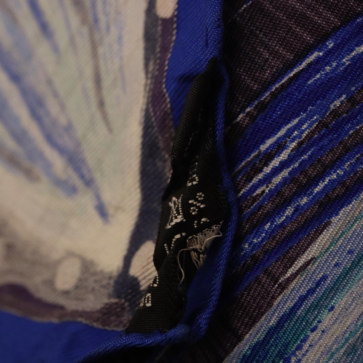HERMES Carre 90 Scarf ""FEUX DU CIEL"" Silk Blue Auth 190195