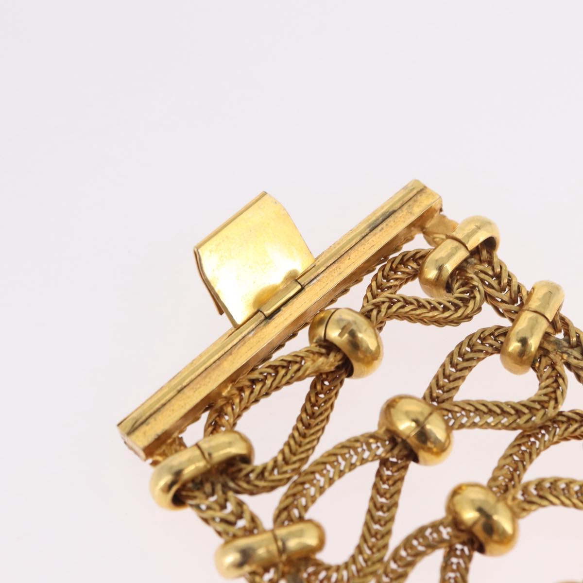 PRADA Bangle Bracelet metal Gold Tone Auth 190203M