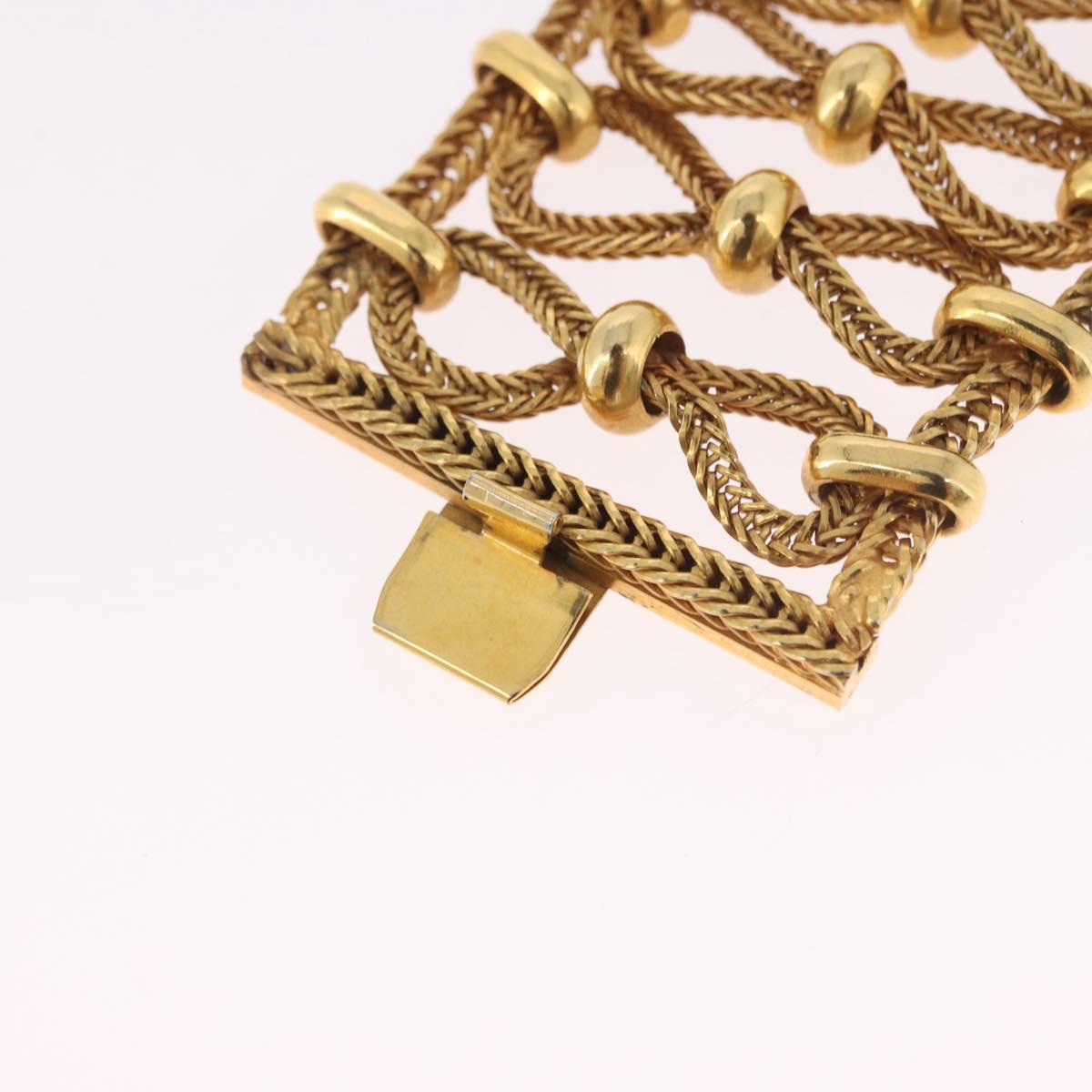 PRADA Bangle Bracelet metal Gold Tone Auth 190203M