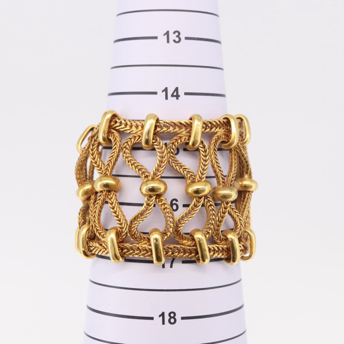 PRADA Bangle Bracelet metal Gold Tone Auth 190203M