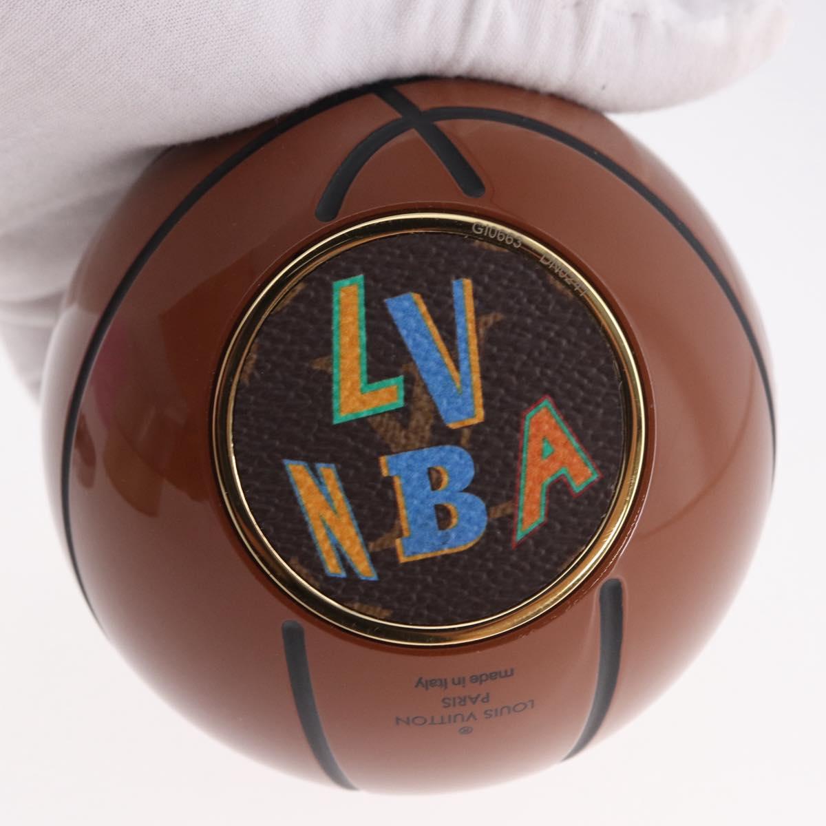 LOUIS VUITTON Press Papier Basketball Object Plastic Brown LV Auth 190205SM