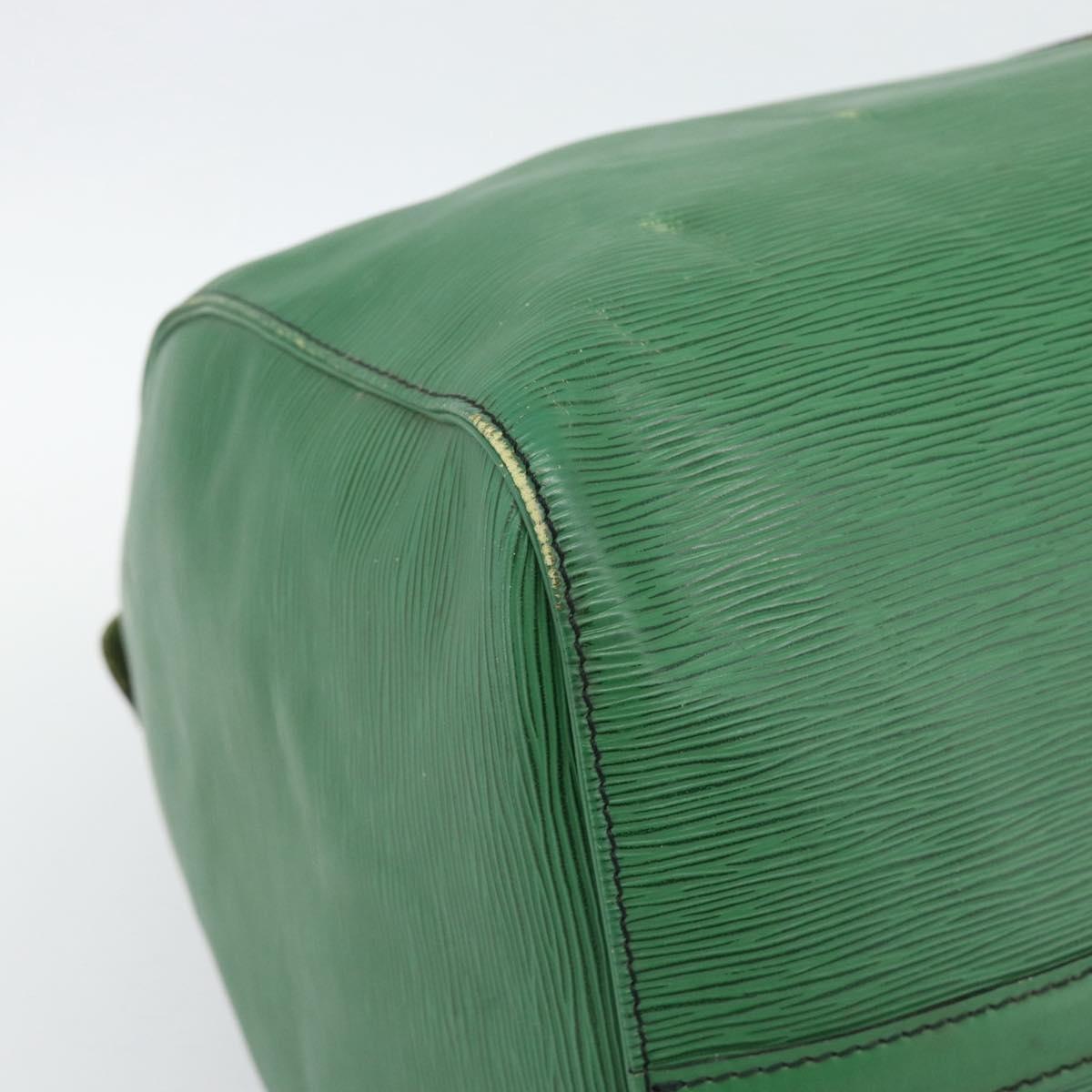LOUIS VUITTON Epi Keepall 55 Boston Bag Green M42954 LV Auth 190222