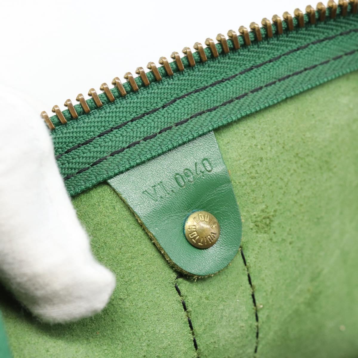 LOUIS VUITTON Epi Keepall 55 Boston Bag Green M42954 LV Auth 190222