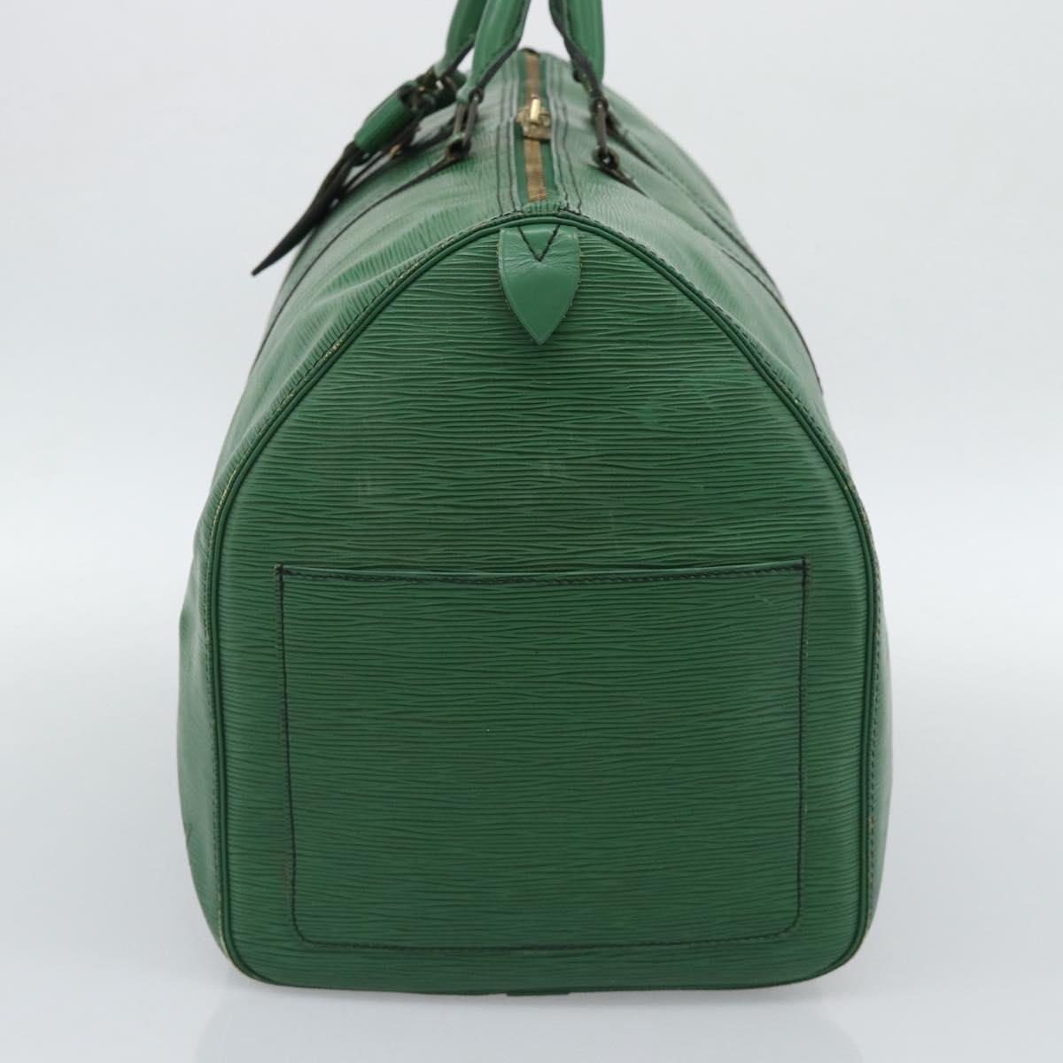 LOUIS VUITTON Epi Keepall 55 Boston Bag Green M42954 LV Auth 190222