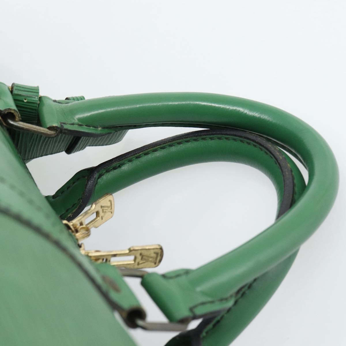 LOUIS VUITTON Epi Keepall 55 Boston Bag Green M42954 LV Auth 190222
