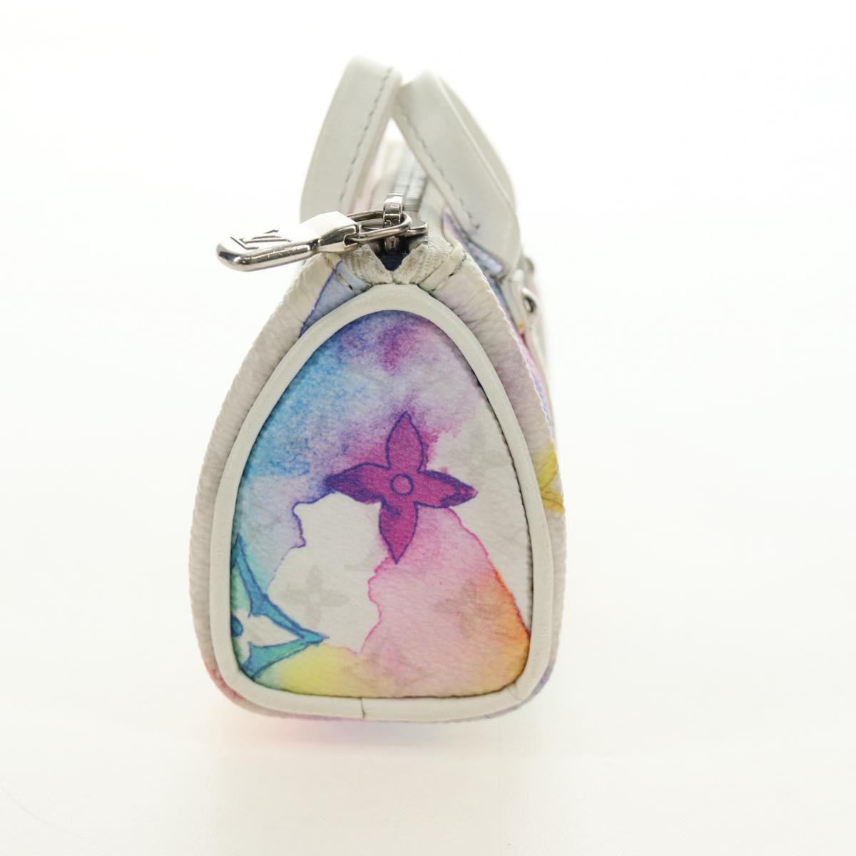 LOUIS VUITTON Watercolor Porte Cles Mini Keepall Key Holder MP2975 Auth 190229V