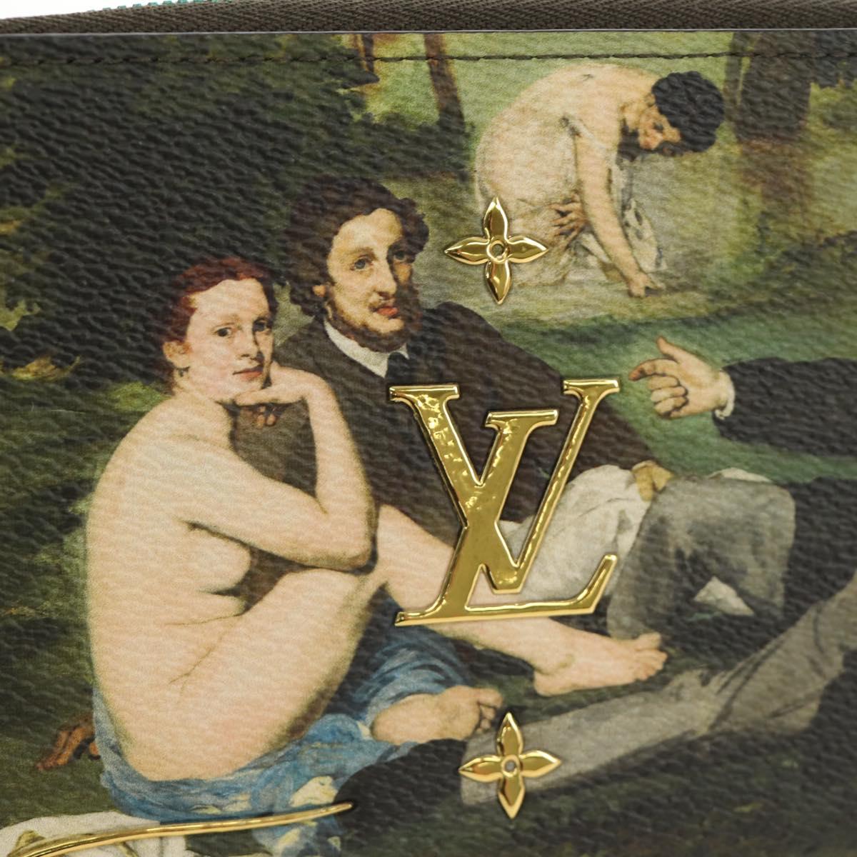 LOUIS VUITTON Masters Collection MONET Zippy Wallet M64602 LV Auth 190234SM