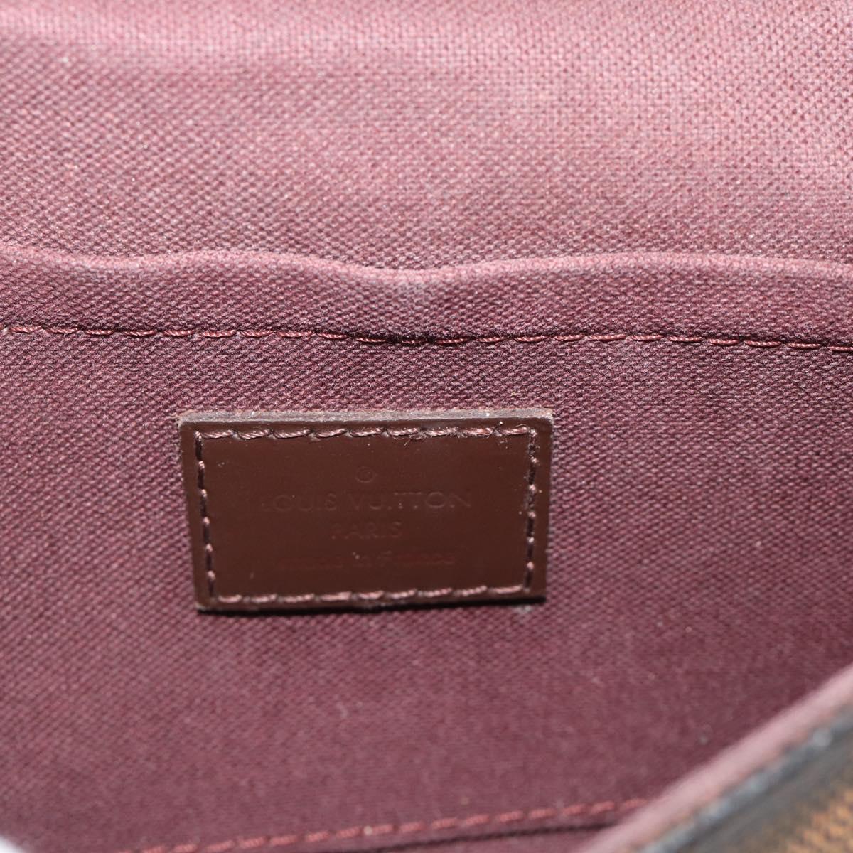 LOUIS VUITTON Damier Ebene Favorit PM Shoulder Bag 2way N41276 LV Auth 190240