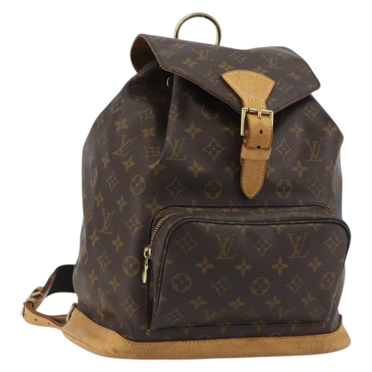 LOUIS VUITTON Monogram Montsouris GM Backpack M51135 LV Auth 190248