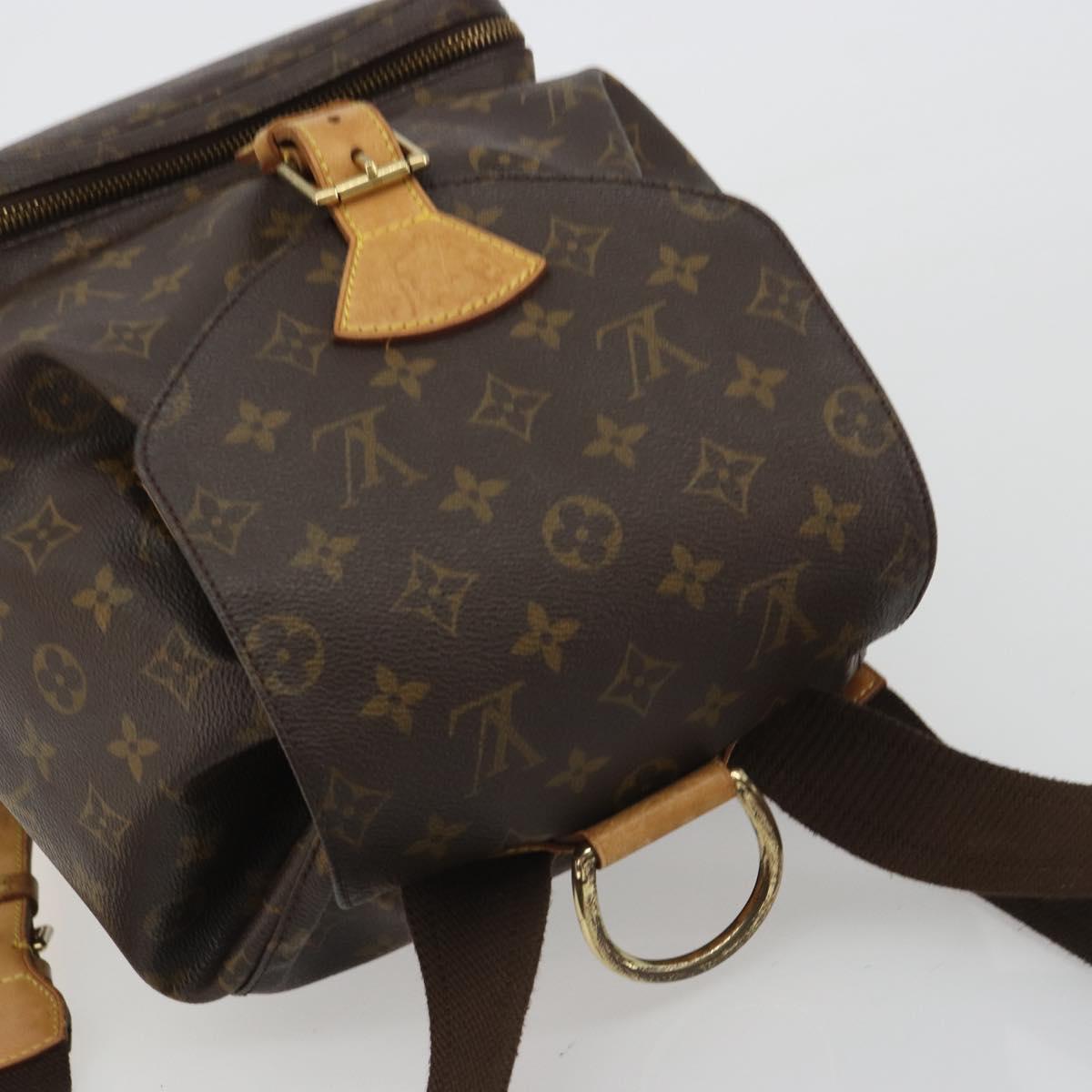 LOUIS VUITTON Monogram Montsouris GM Backpack M51135 LV Auth 190248