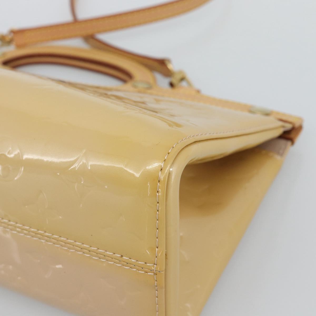 LOUIS VUITTON Vernis Roxbury Drive Bag 2way Rose flow lantern M91391 Auth 190251