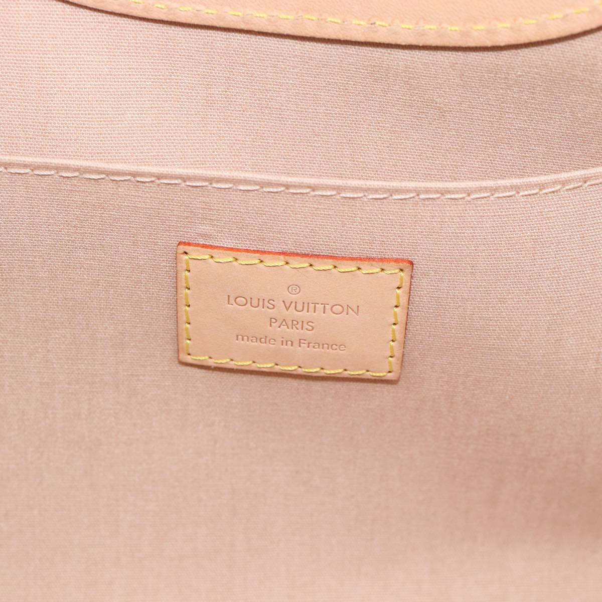 LOUIS VUITTON Vernis Roxbury Drive Bag 2way Rose flow lantern M91391 Auth 190251
