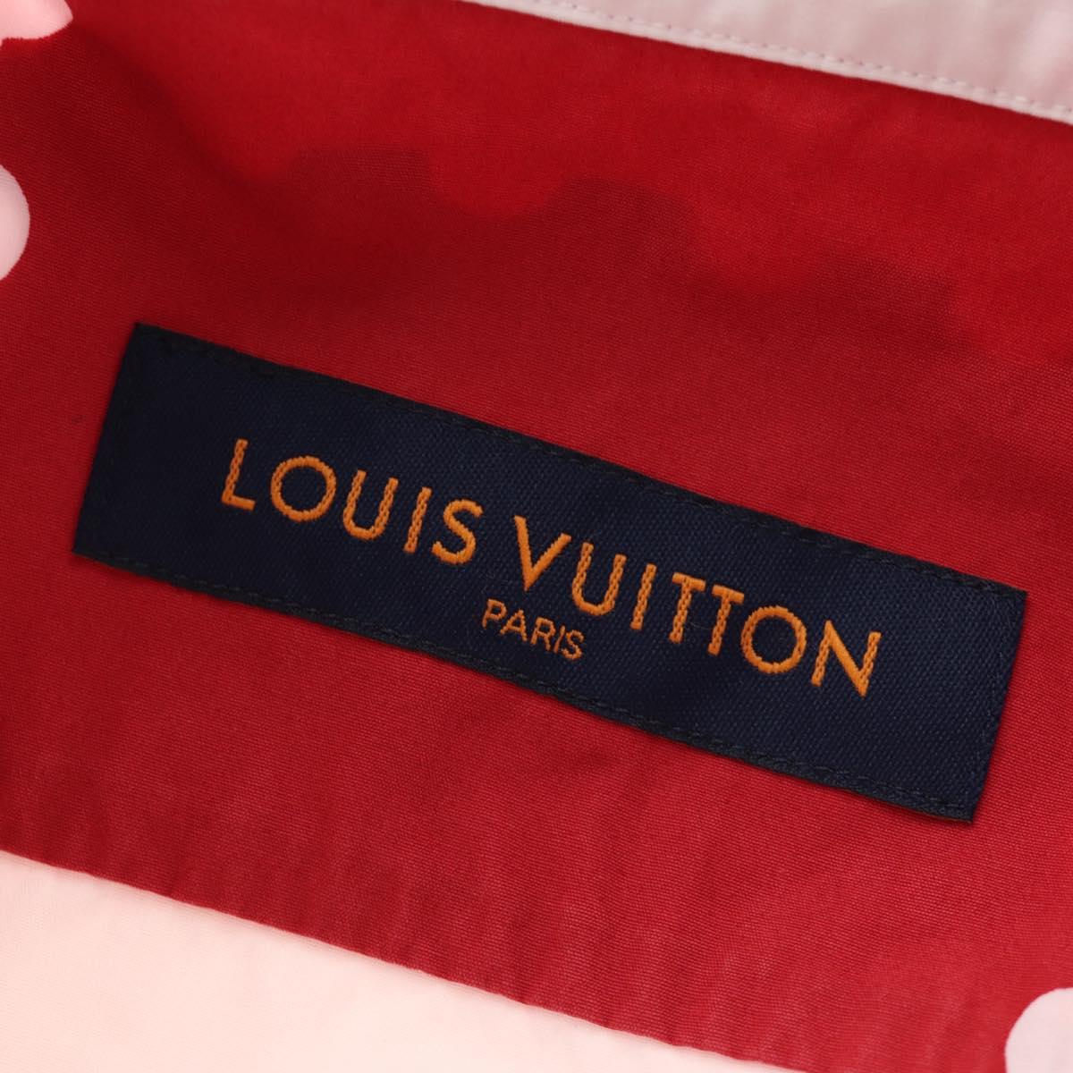 LOUIS VUITTON Damier Giant Short Sleeved Shirt LVMADE 4L Red LV Auth 190266SAM