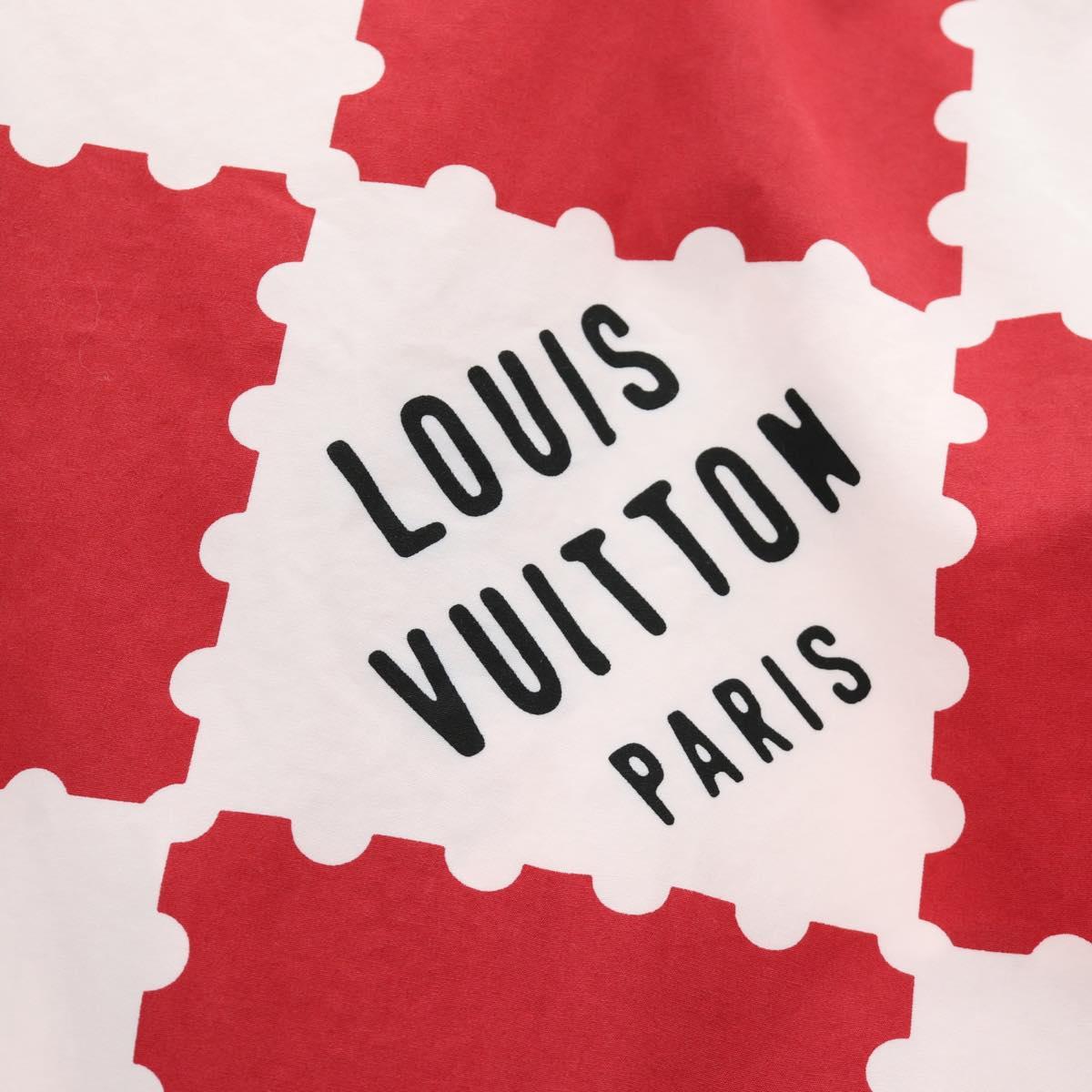 LOUIS VUITTON Damier Giant Short Sleeved Shirt LVMADE 4L Red LV Auth 190266SAM