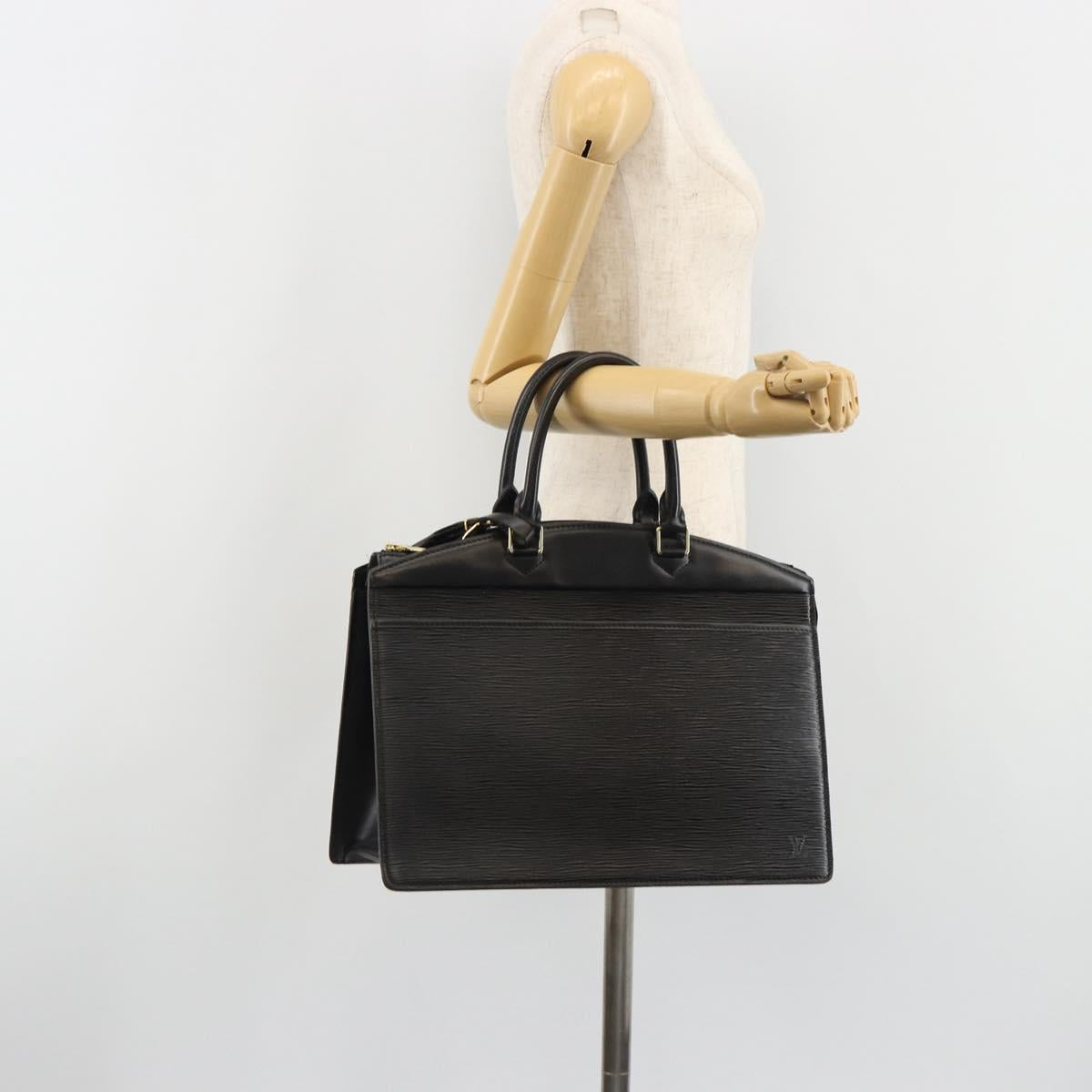 LOUIS VUITTON Epi Riviera Hand Bag Black LV Auth 190272