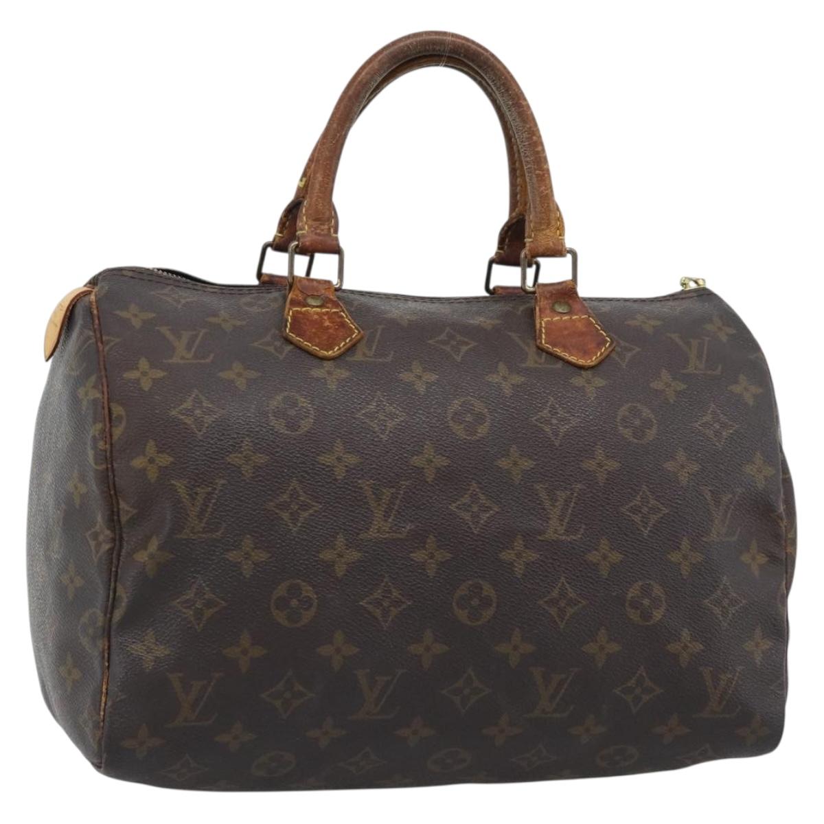 LOUIS VUITTON Monogram Speedy 30 Hand Bag M41526 LV Auth 190274