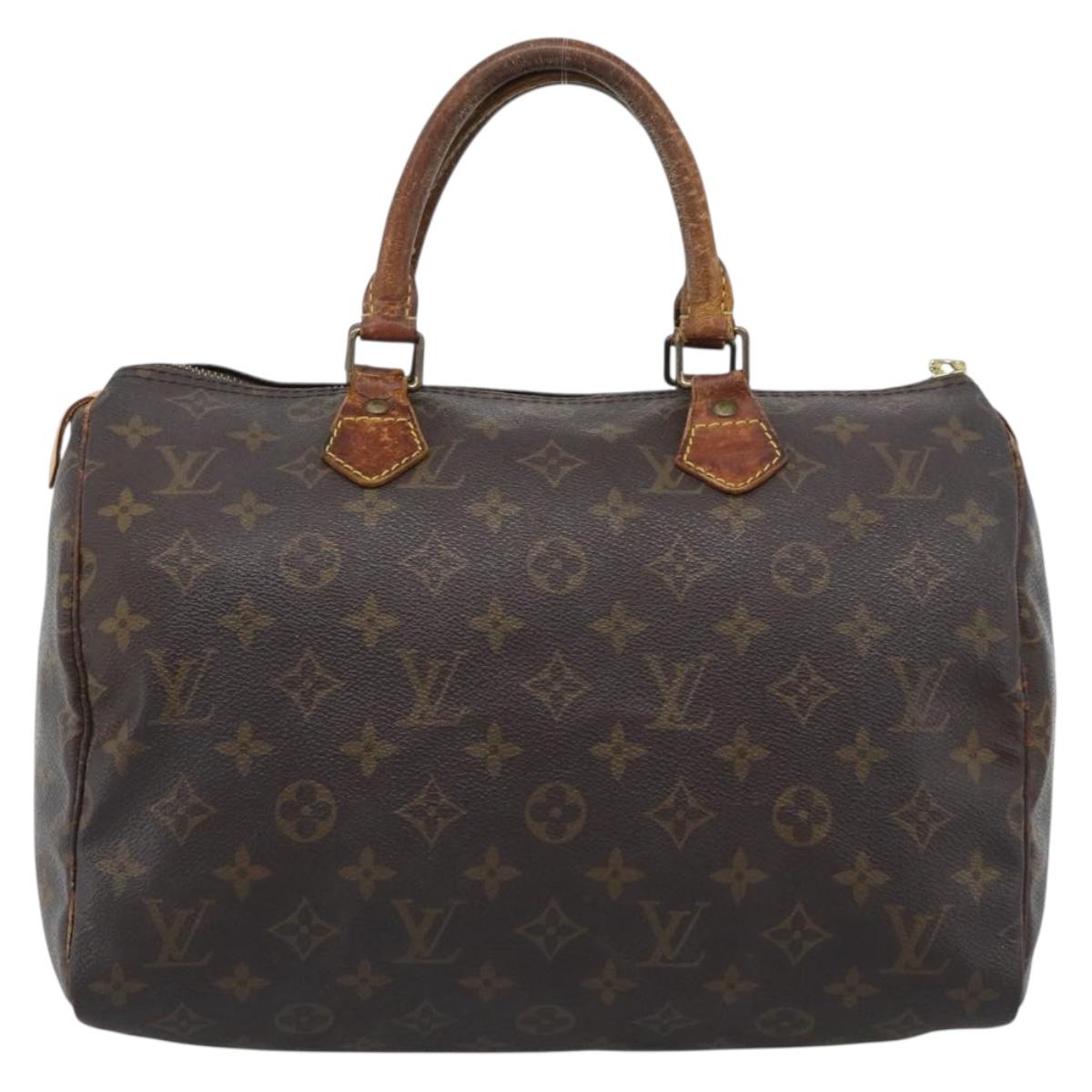 LOUIS VUITTON Monogram Speedy 30 Hand Bag M41526 LV Auth 190274