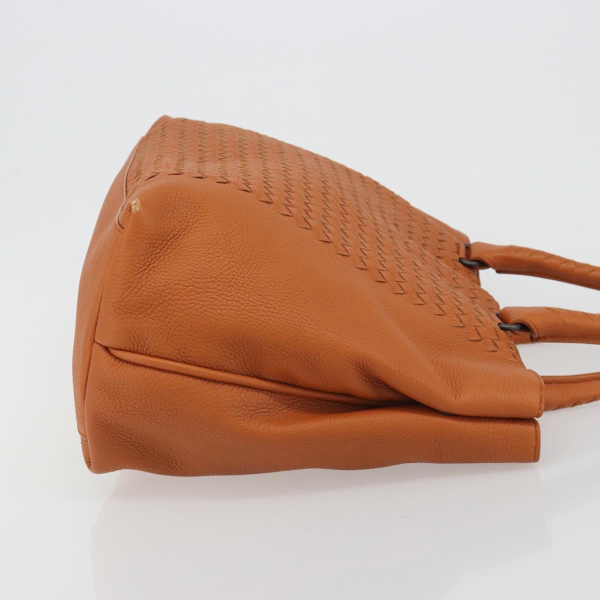BOTTEGA VENETA INTRECCIATO Tote Bag Leather Orange Auth 190279A