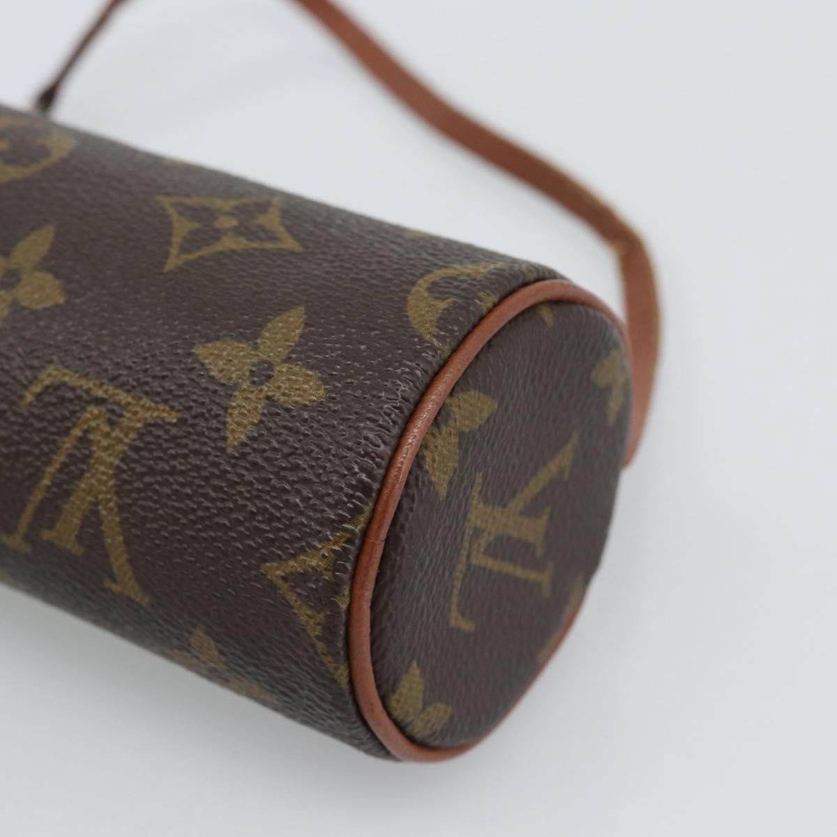 LOUIS VUITTON Monogram Papillon Pouch LV Auth 190286