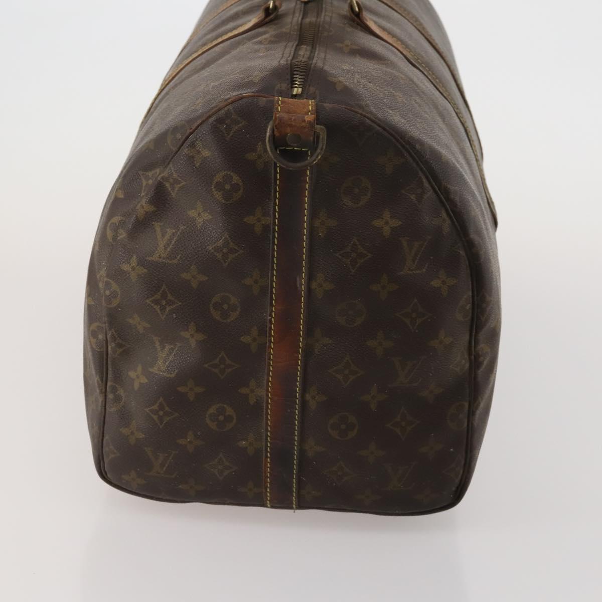 LOUIS VUITTON Monogram Keepall Bandouliere 55 Boston Bag M41414 LV Auth 190288