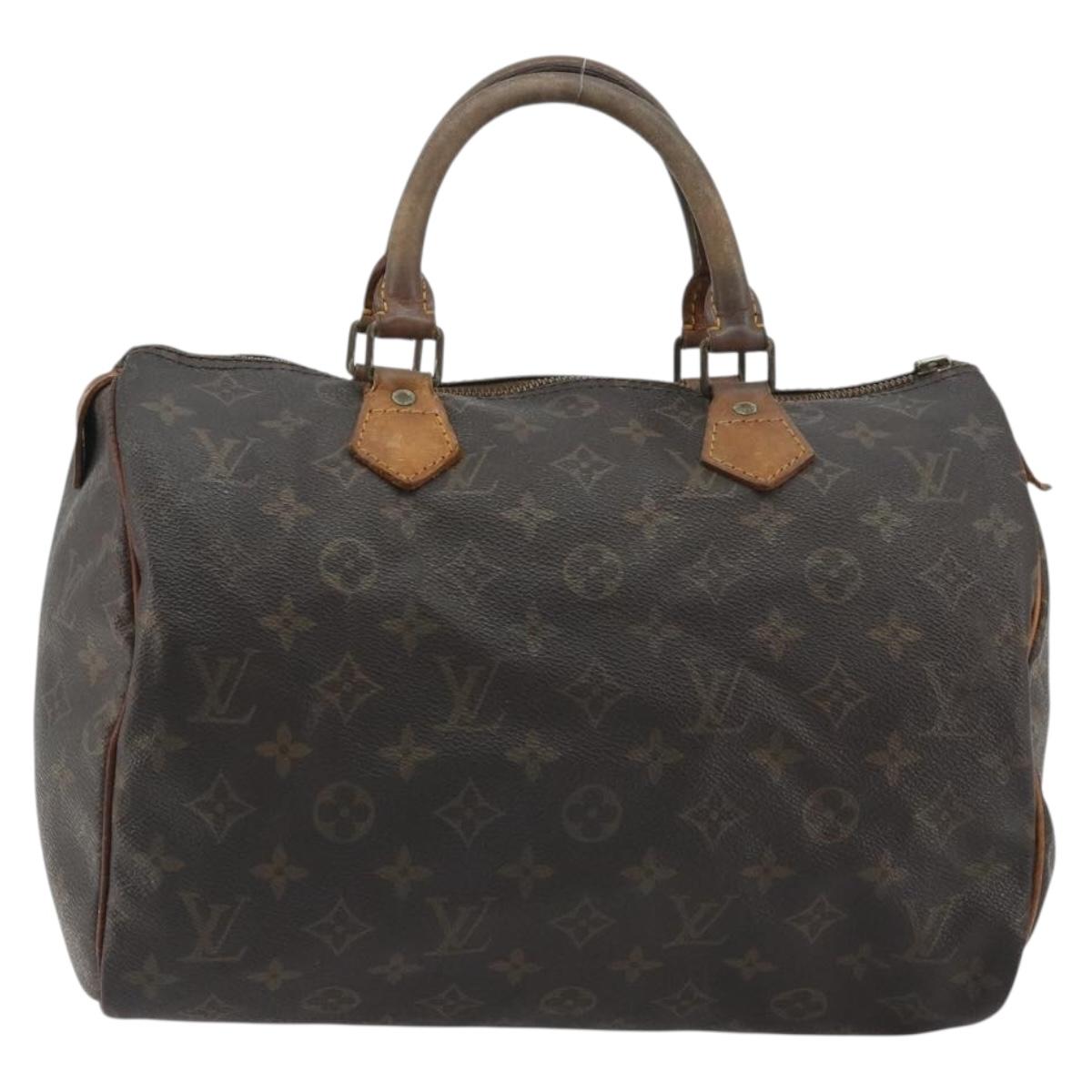 LOUIS VUITTON Monogram Speedy 30 Hand Bag M41526 LV Auth 190289