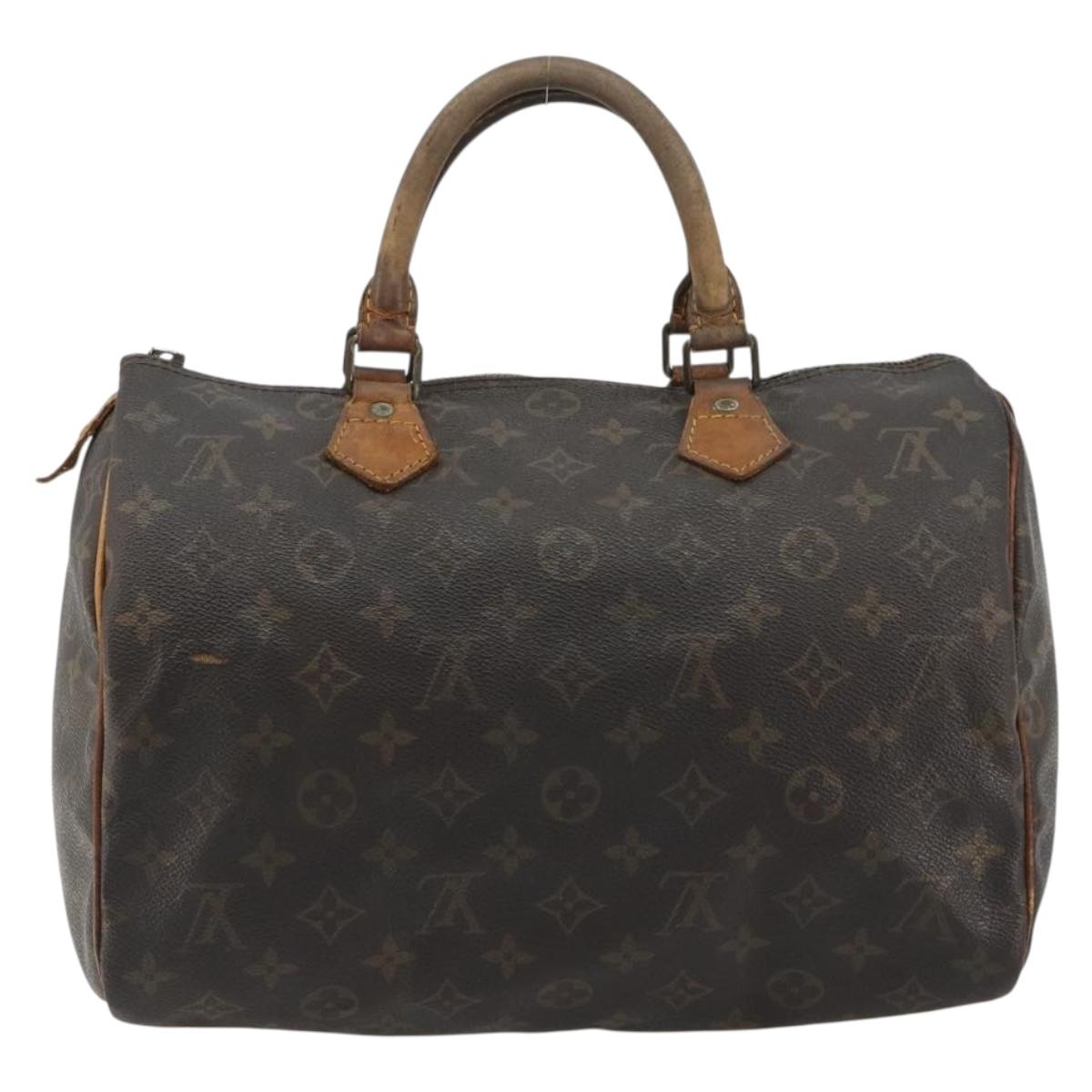 LOUIS VUITTON Monogram Speedy 30 Hand Bag M41526 LV Auth 190289
