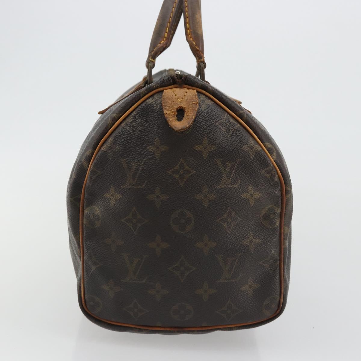 LOUIS VUITTON Monogram Speedy 30 Hand Bag M41526 LV Auth 190289