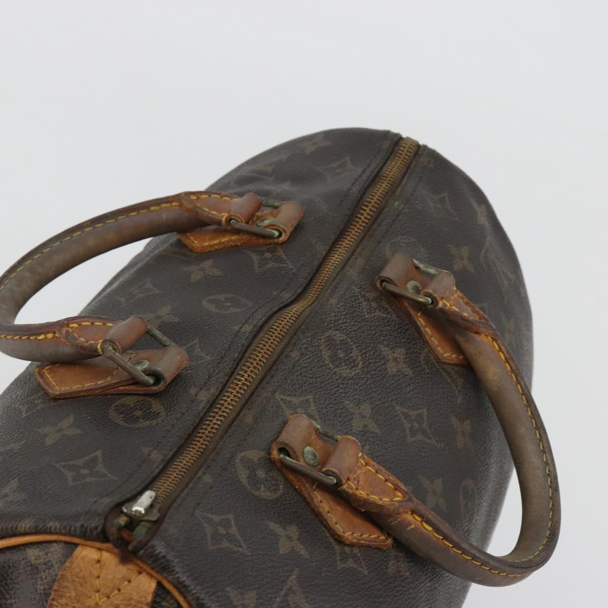 LOUIS VUITTON Monogram Speedy 30 Hand Bag M41526 LV Auth 190289