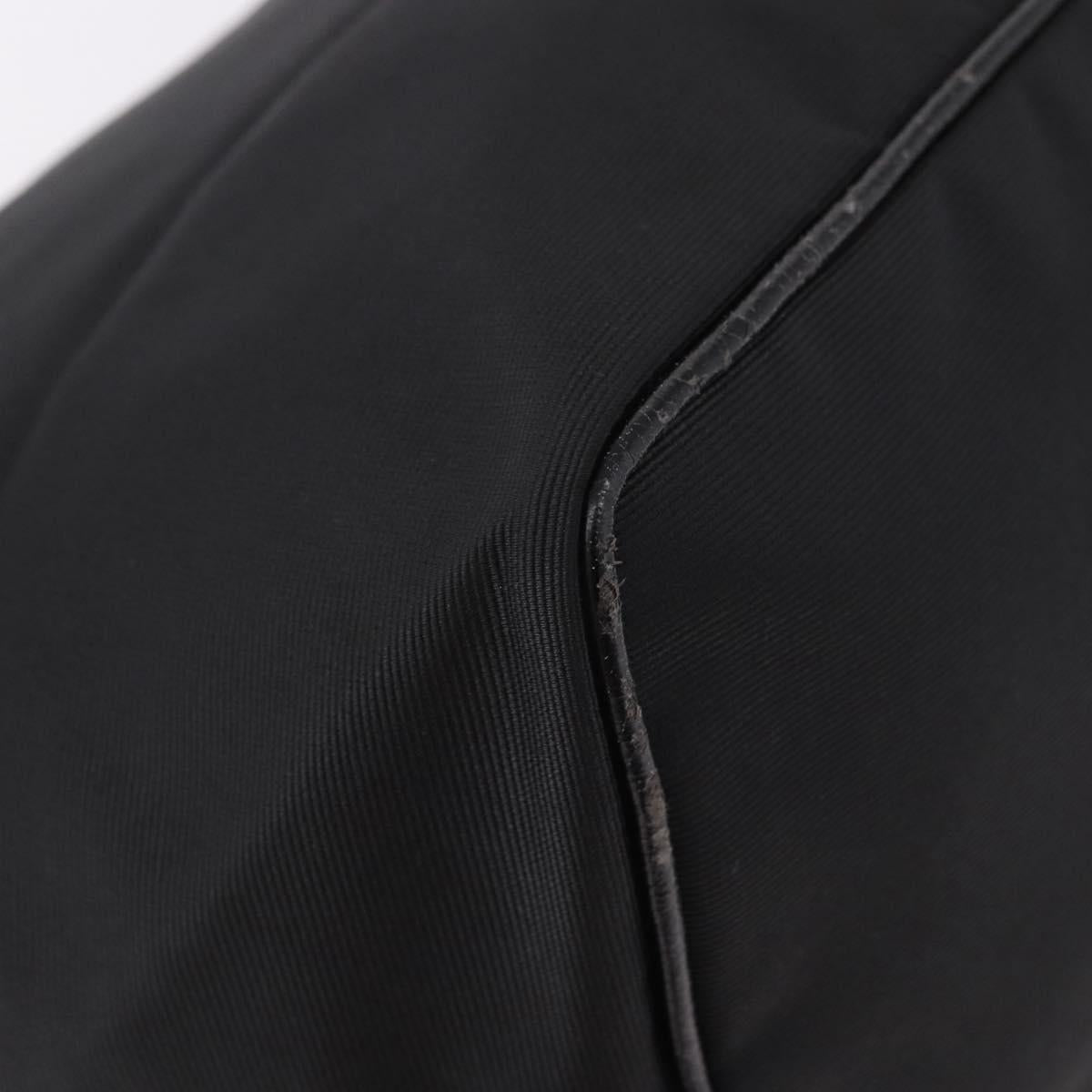 FENDI Shoulder Bag Canvas Black Gold Auth 190300