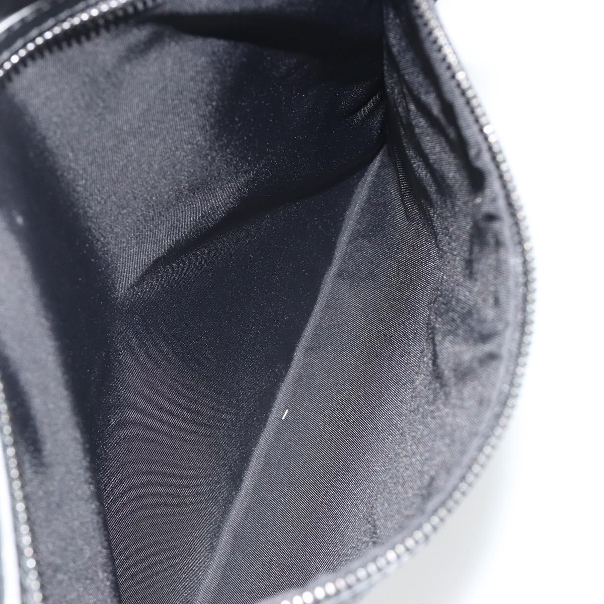 GUCCI GG Supreme Shoulder Bag PVC Black Silver 322279 Auth 190302