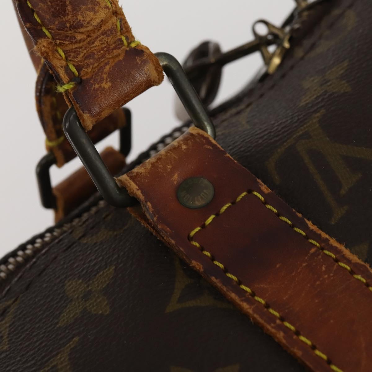 LOUIS VUITTON Monogram Keepall 50 Boston Bag M41426 LV Auth 190303