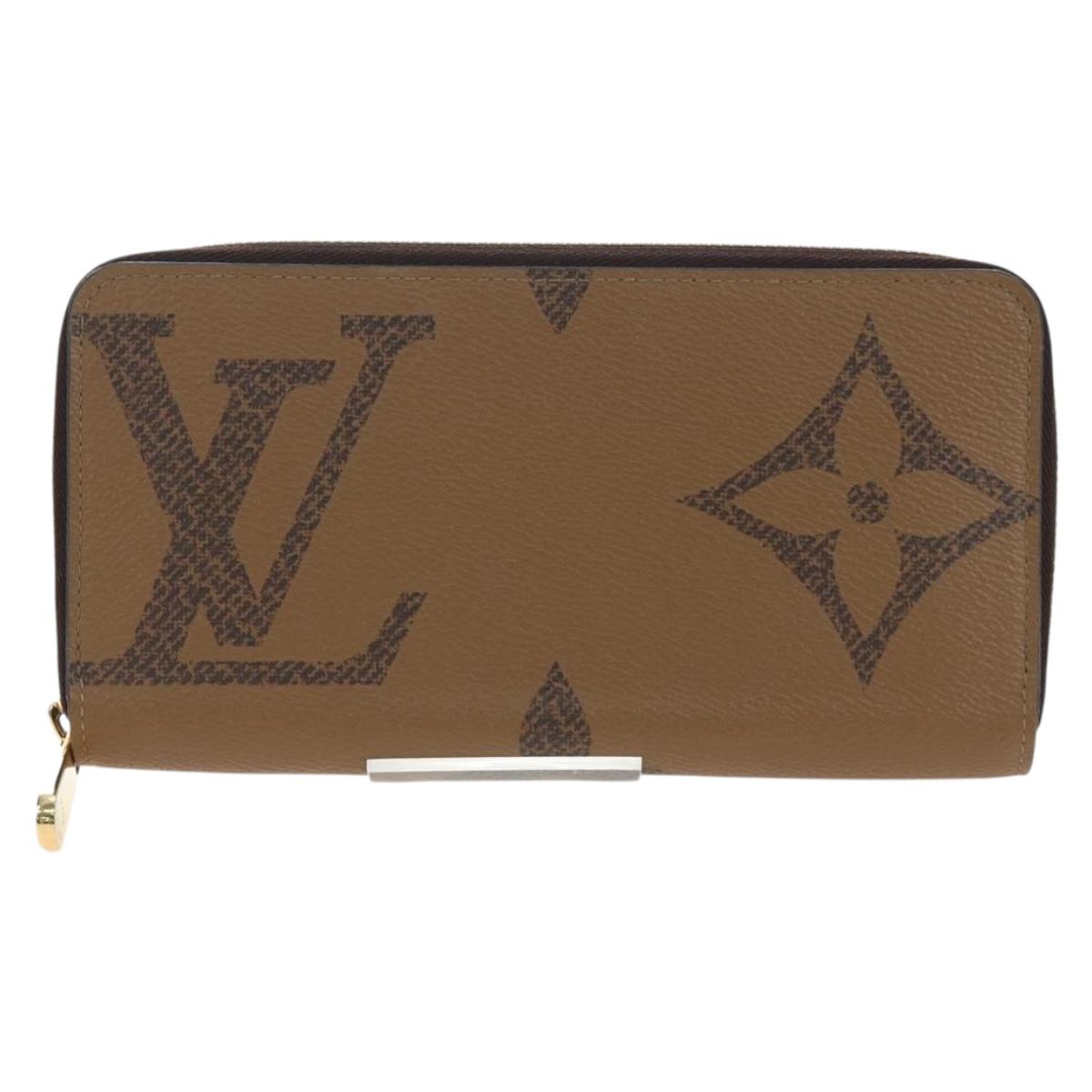 LOUIS VUITTON Monogram Giant Reverse Zippy Long Wallet M69353 LV Auth 190341M