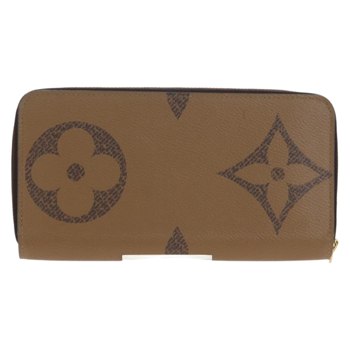 LOUIS VUITTON Monogram Giant Reverse Zippy Long Wallet M69353 LV Auth 190341M
