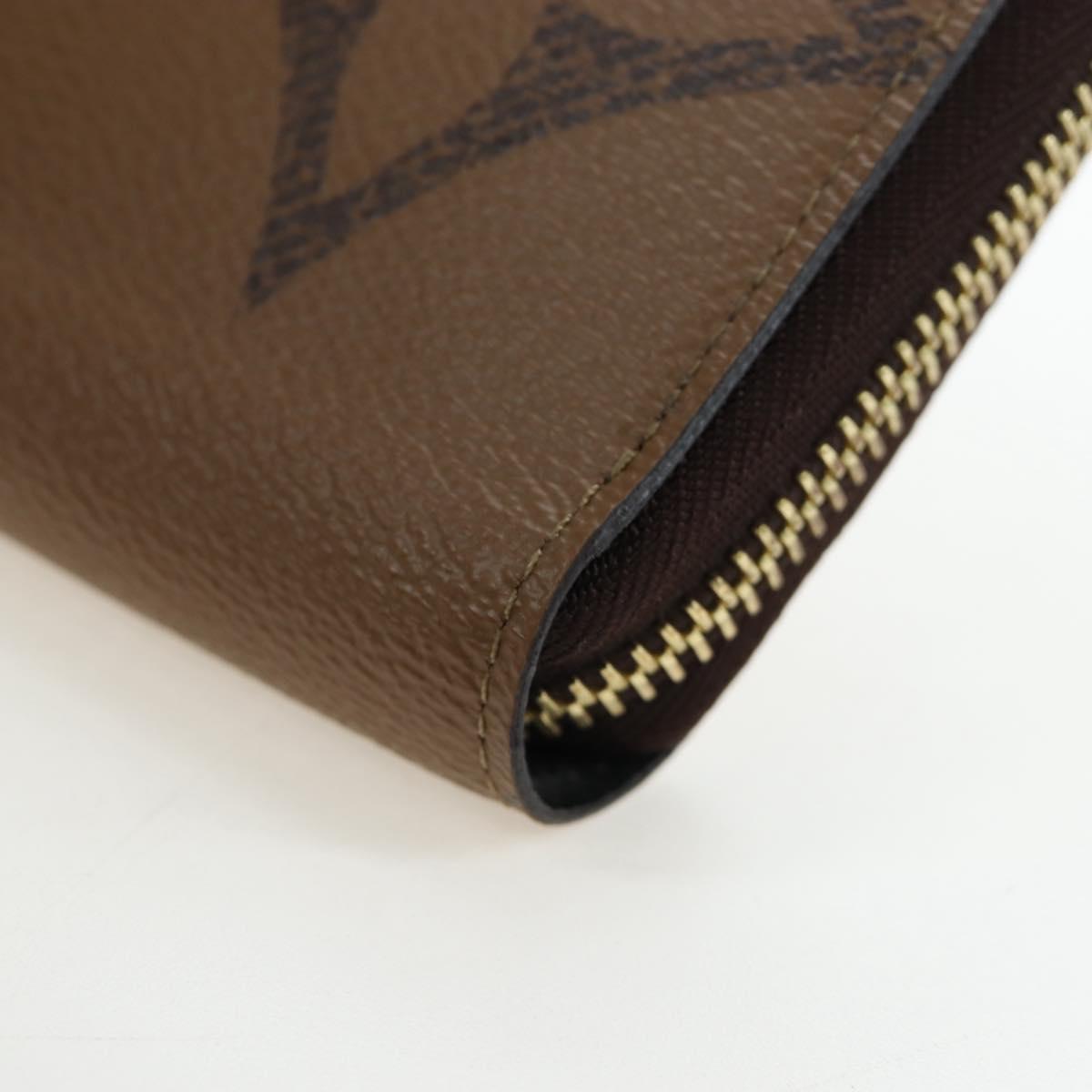 LOUIS VUITTON Monogram Giant Reverse Zippy Long Wallet M69353 LV Auth 190341M