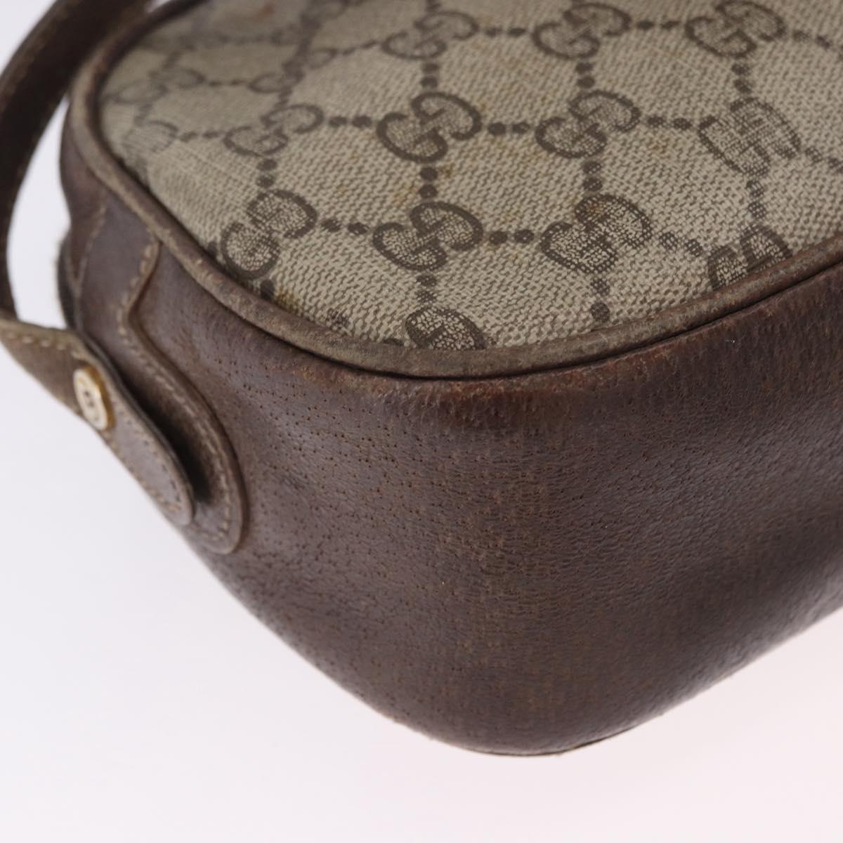 GUCCI GG Supreme Shoulder Bag PVC Beige Gold 001 067 1283 Auth 190345