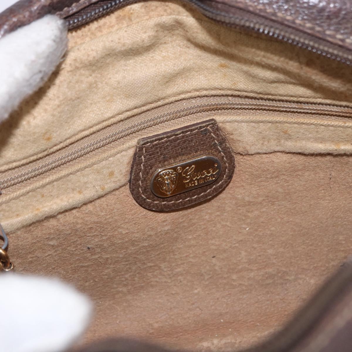 GUCCI GG Supreme Shoulder Bag PVC Beige Gold 001 067 1283 Auth 190345