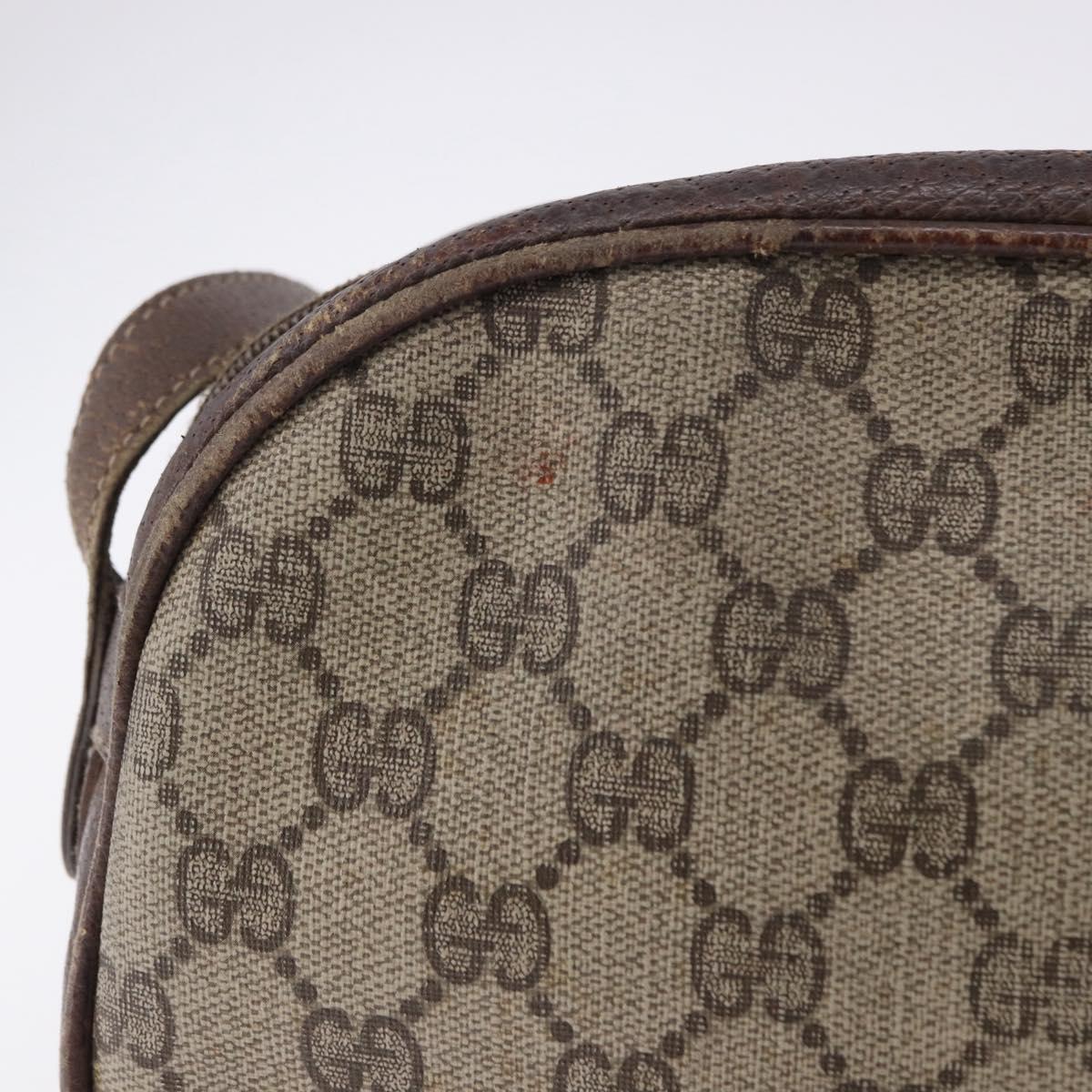 GUCCI GG Supreme Shoulder Bag PVC Beige Gold 001 067 1283 Auth 190345