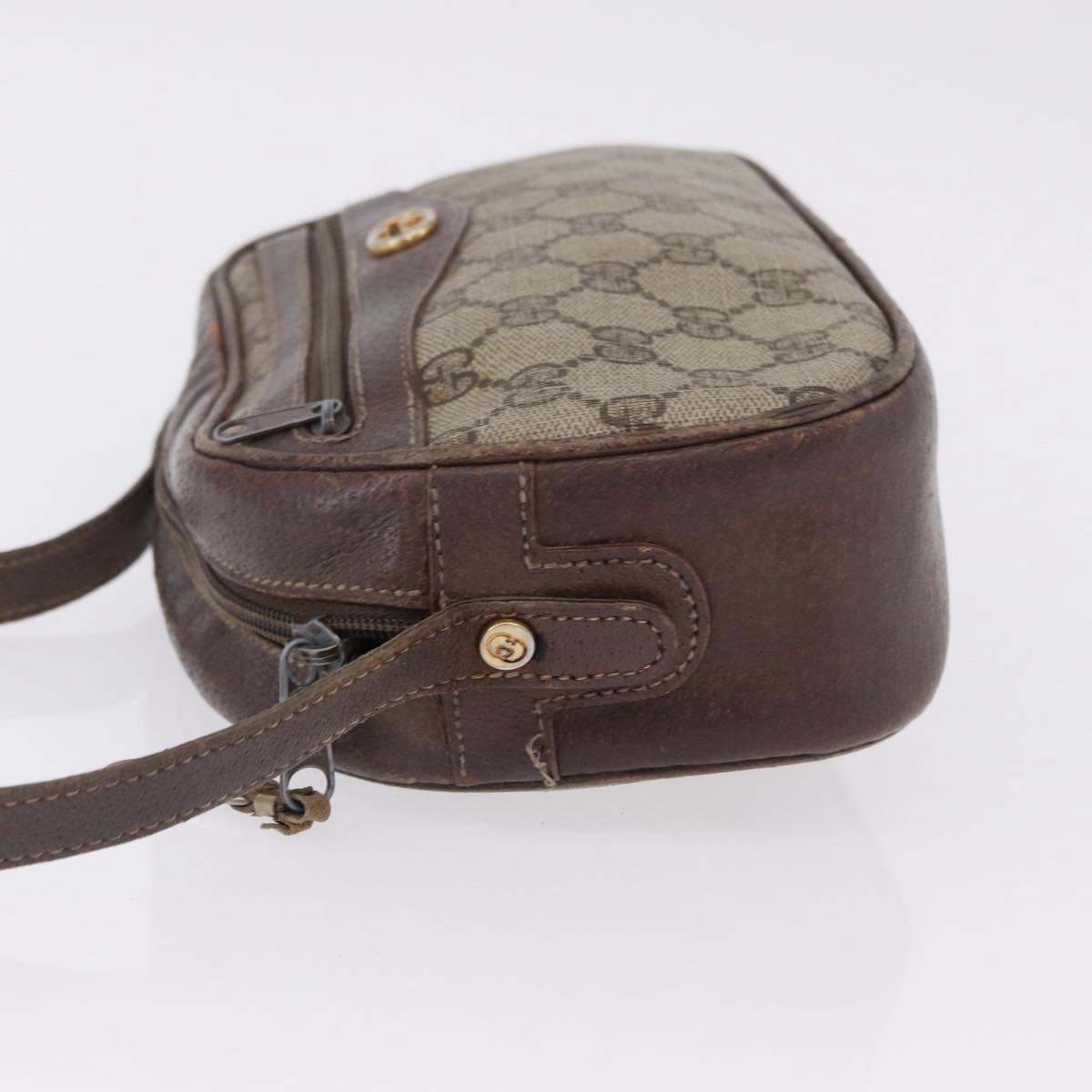 GUCCI GG Supreme Shoulder Bag PVC Beige Gold 001 067 1283 Auth 190345