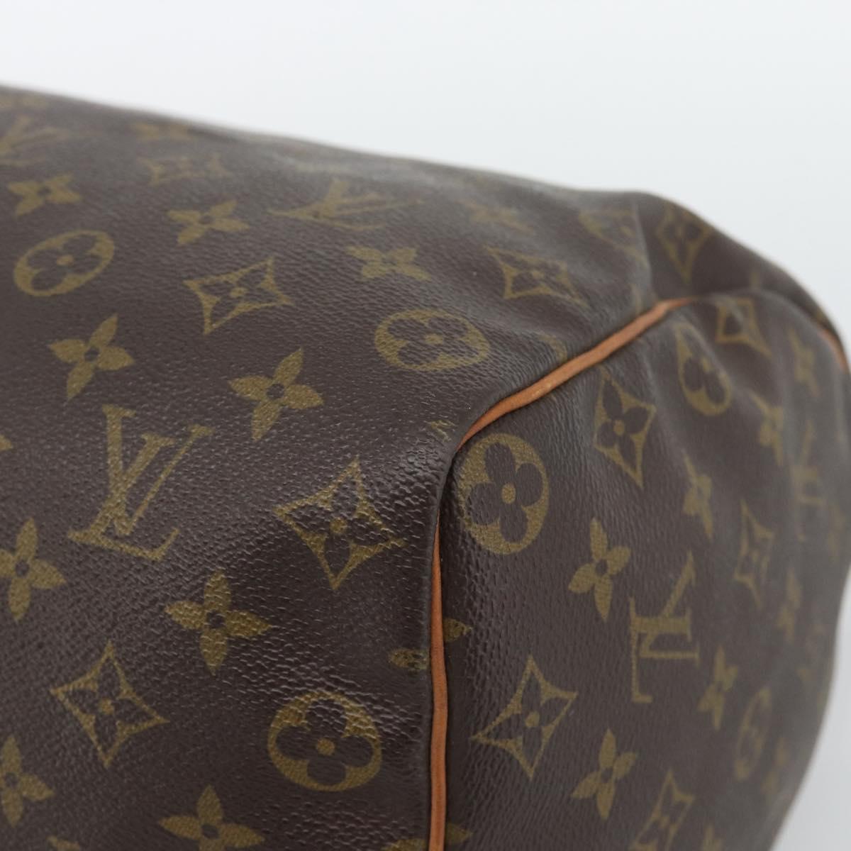 LOUIS VUITTON Monogram Speedy 35 Hand Bag M41524 LV Auth 190354