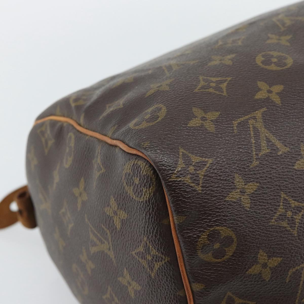 LOUIS VUITTON Monogram Speedy 35 Hand Bag M41524 LV Auth 190354
