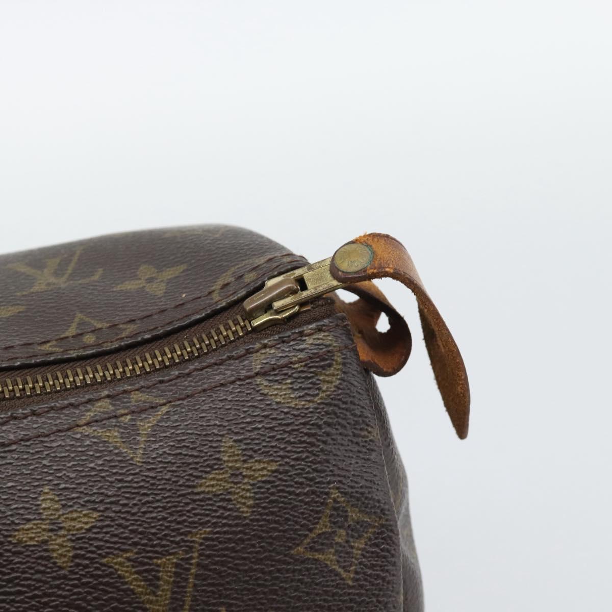 LOUIS VUITTON Monogram Speedy 35 Hand Bag M41524 LV Auth 190354
