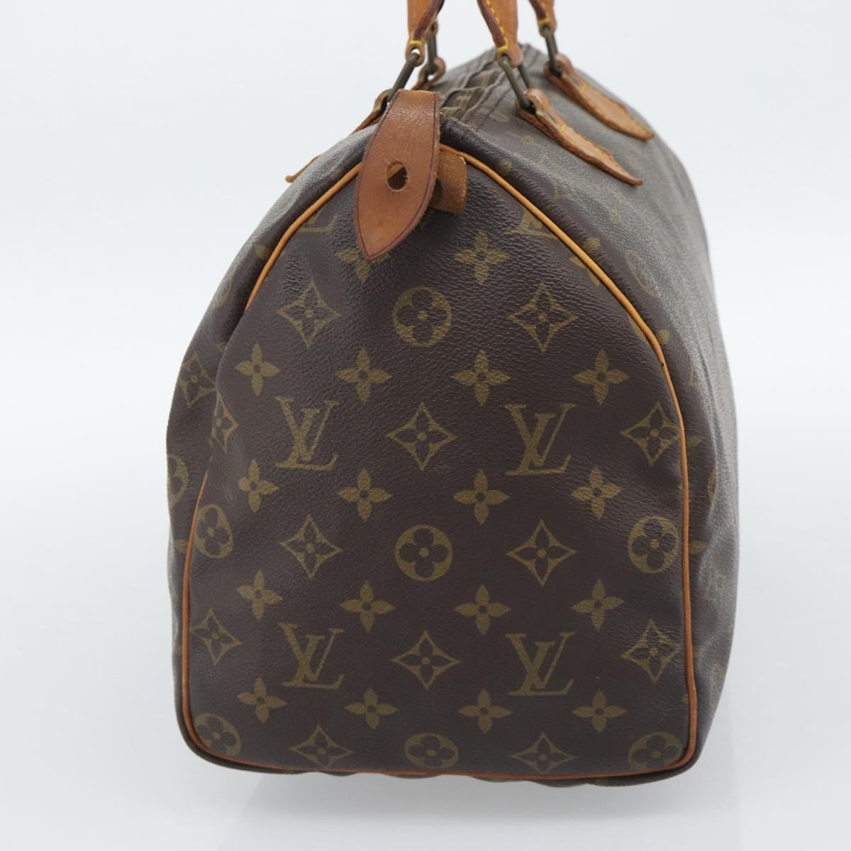 LOUIS VUITTON Monogram Speedy 35 Hand Bag M41524 LV Auth 190354