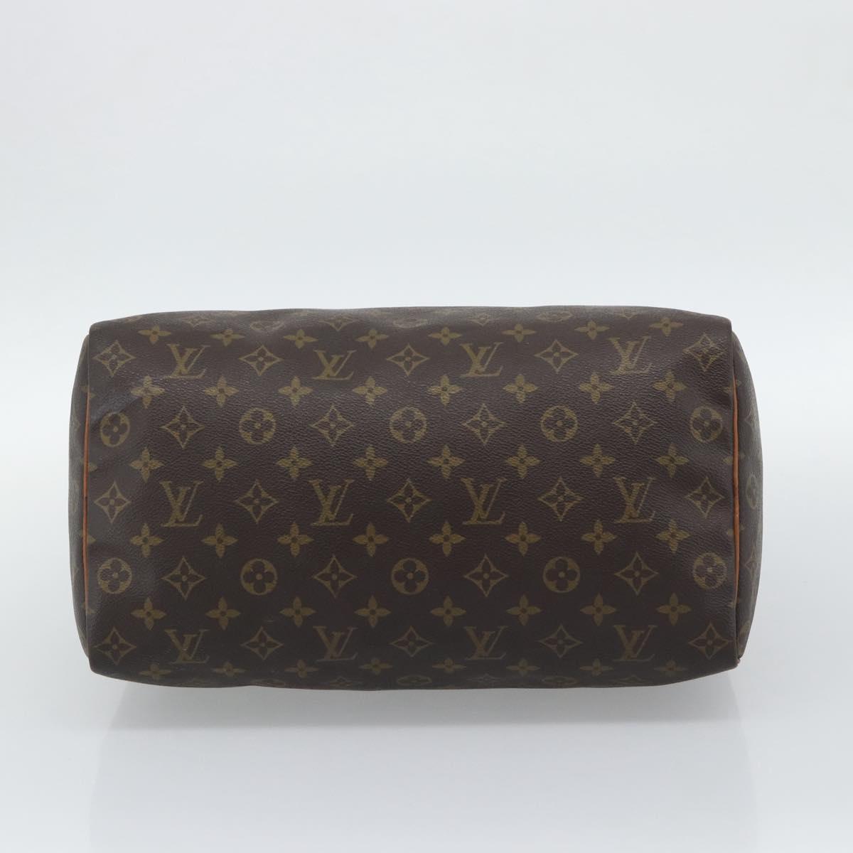LOUIS VUITTON Monogram Speedy 35 Hand Bag M41524 LV Auth 190354