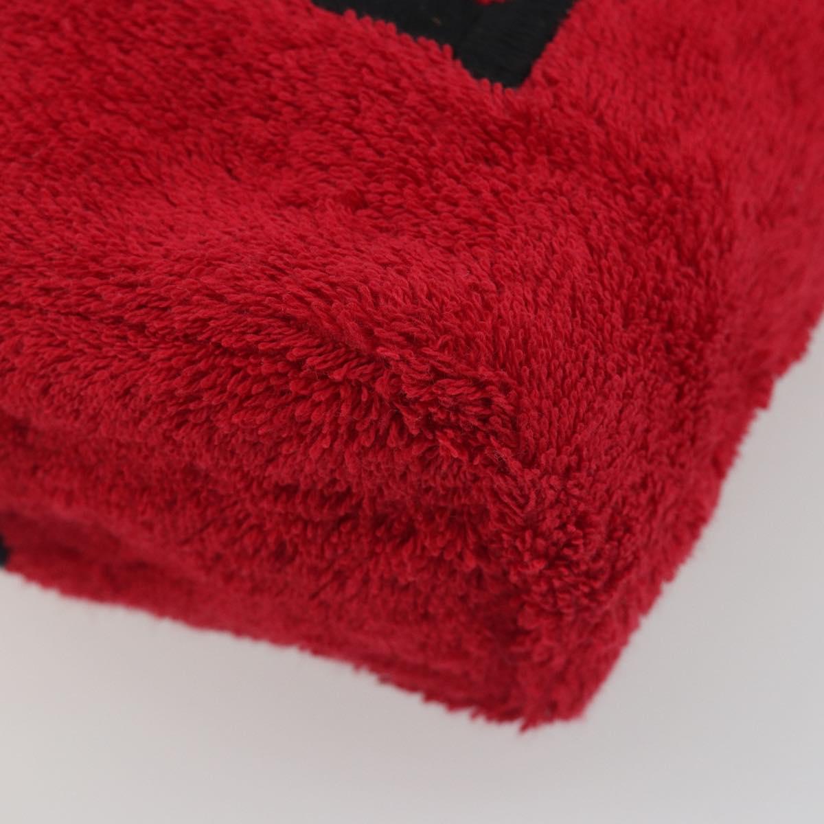 Christian Dior Hand Bag Pile Red Auth 190355A