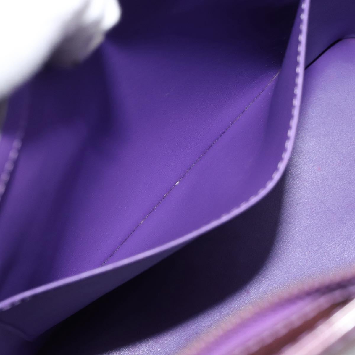 LOUIS VUITTON Monogram Vernis Houston Hand Bag Purple Viole M91093 Auth 190380A