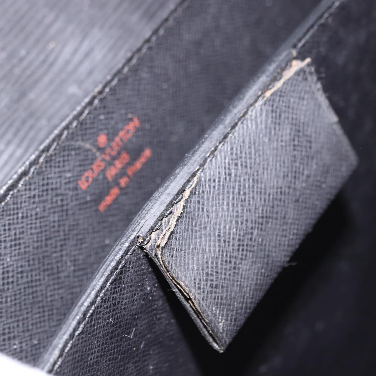 LOUIS VUITTON Epi Serviette Conseiller Business Bag Black M54422 LV Auth 190381